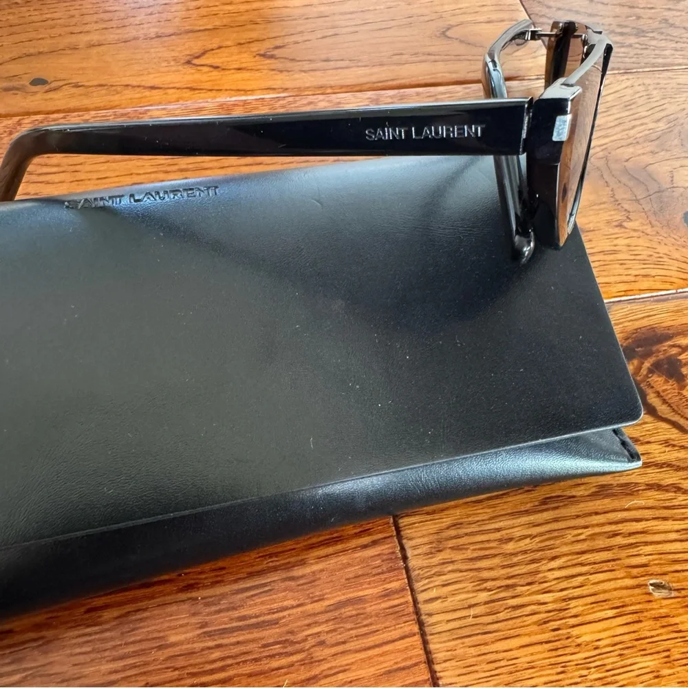 Saint Laurent Black Cat-Eye Sunglasses